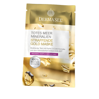 DermaSel® Totes Meer Mineralien Straffende Gold Maske 