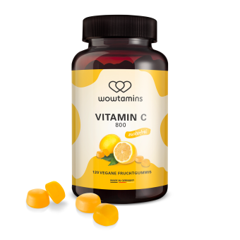 wowtamins VITAMIN C 800 zuckerfrei Fruchtgummis 