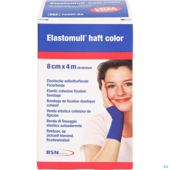 Elastomull Haft blau selbsthaftende Fixierbinde 4 m x 8 cm 1ST 