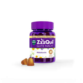 WICK ZzzQuil Gute Nacht mit Melatonin Mango-Banane 