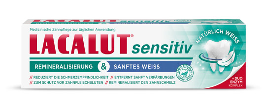 LACALUT® sensitiv Remineralisierung & Sanftes Weiß Zahncreme 