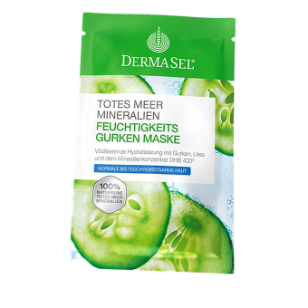 DermaSel® Totes Meer Mineralien Feuchtigkeits Gurken Maske 