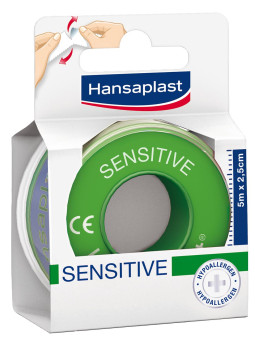 Hansaplast Sensitive Rollenpflaster 1,25cm x 5m 