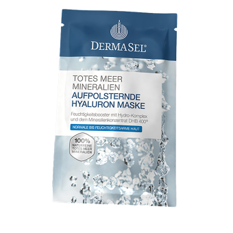 DermaSel® Totes Meer Mineralien Aufpolsternde Hyaluron Maske 