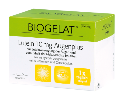 Biogelat Lutein 10 mg Augenplus 