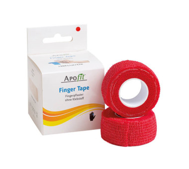 APOfit Finger-Tape 2,5 cm × 4,5 m, rot 2ST 