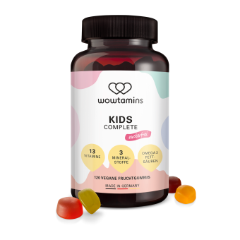 wowtamins KIDS COMPLETE zuckerfrei Fruchtgummis 