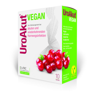 Biogelat UroAkut vegan D-Mannose plus Cranberry 